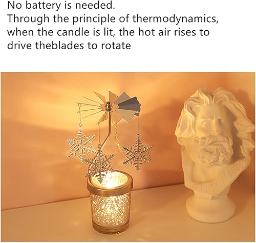 Miniatura 6 de Candelabros giratorios, candelabros de cristal dorado Starlight, restaurante, boda, Navidad, día de San Valentín, Acción de Gracias, boda,