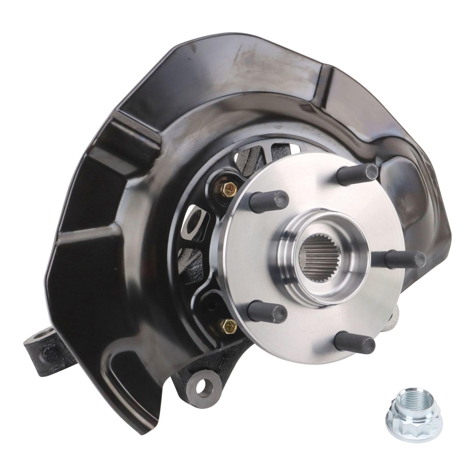Detroit Axle Front Steering Knuckle & Wheel Hub Bearing Assembly Kit For 2004-2010 Toyota Sienna (FWD) – Driver & Passenger Sides