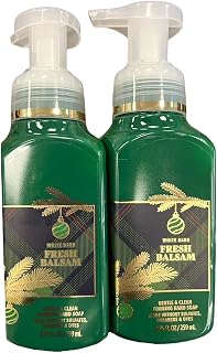 Bath & Body Works Foaming Hand Soap Set of 2, 8.75oz Each - Fresh Balsam Scent for All Skin Types