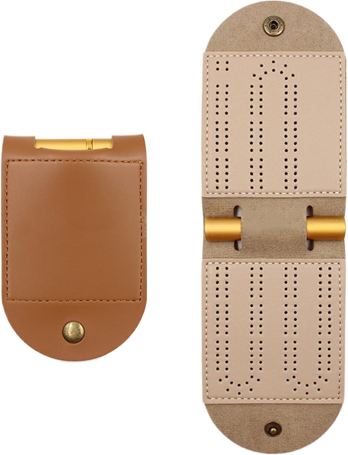 Travel Cribbage, Cribbage Pegs Board with 1 Storage Slot, Foldable Portable Game for Picnics, Family Gatherings, Parties