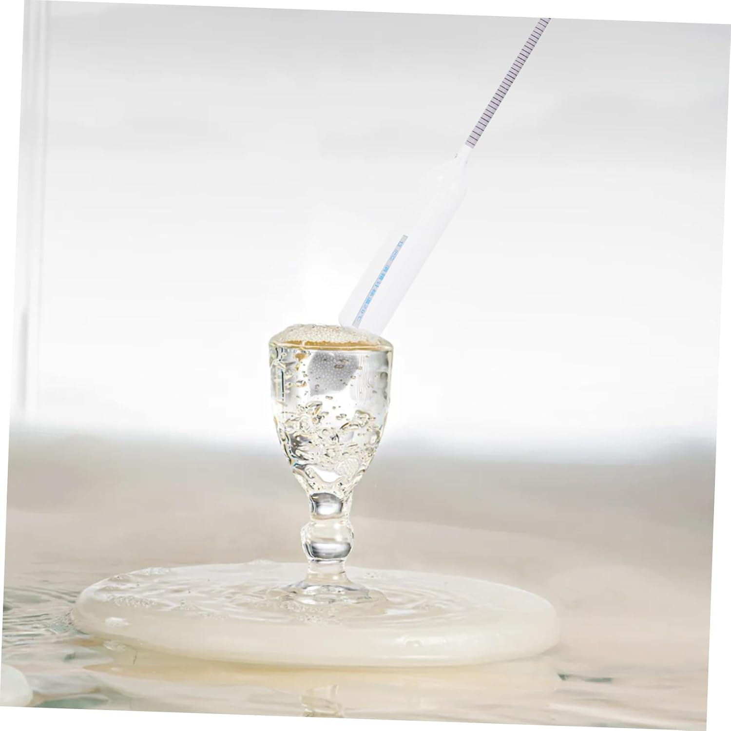 Cabilock 0-100° Meter Hydrometer for Beer and Wine Testing Triple Scale Hydrometer Borosilicate Glass Tube for Home