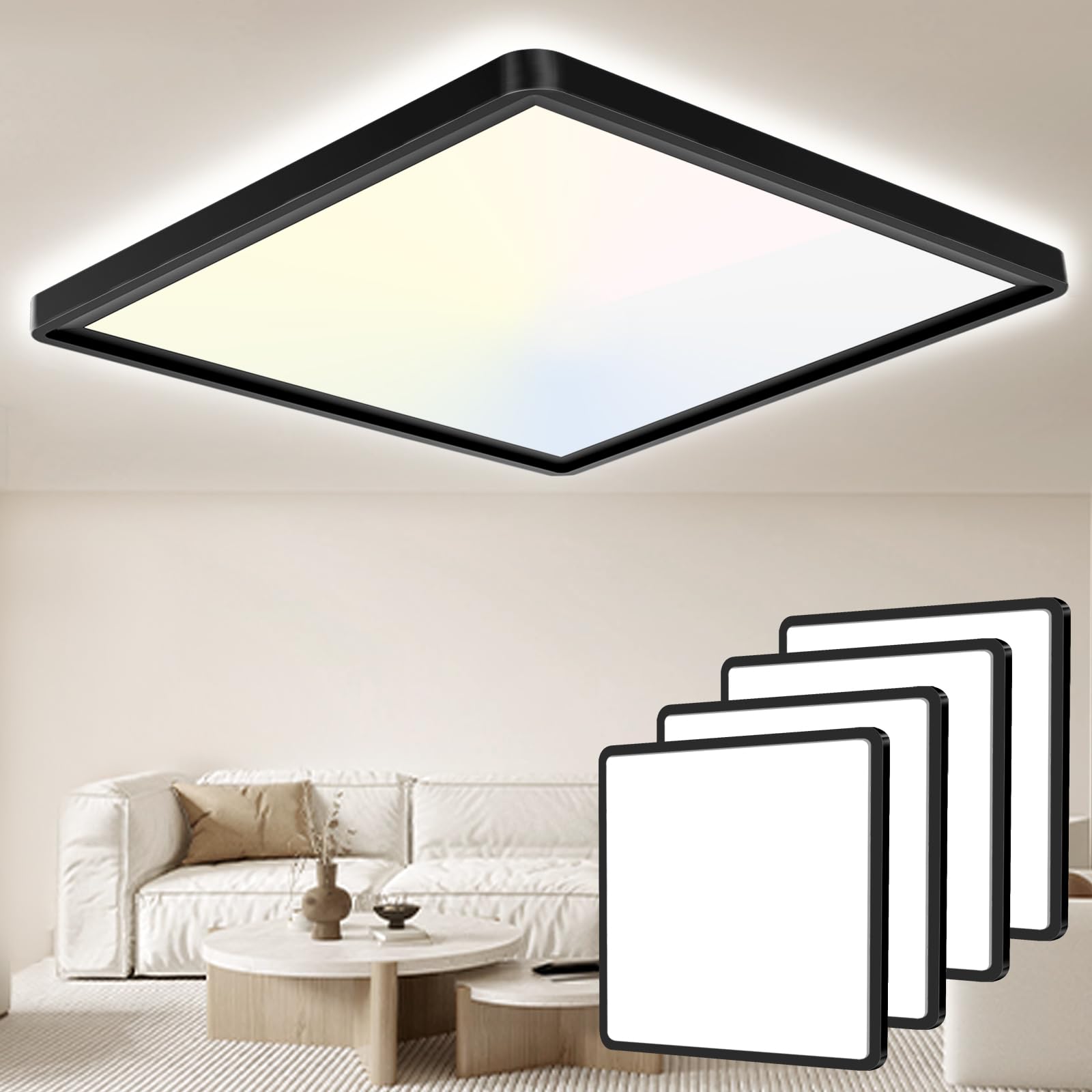 Seruno X LED Deckenleuchte 24W 6000K/4000K/3000K