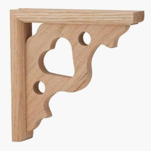 Decorative Country Heart Bracket, PINE HEART BRACKET