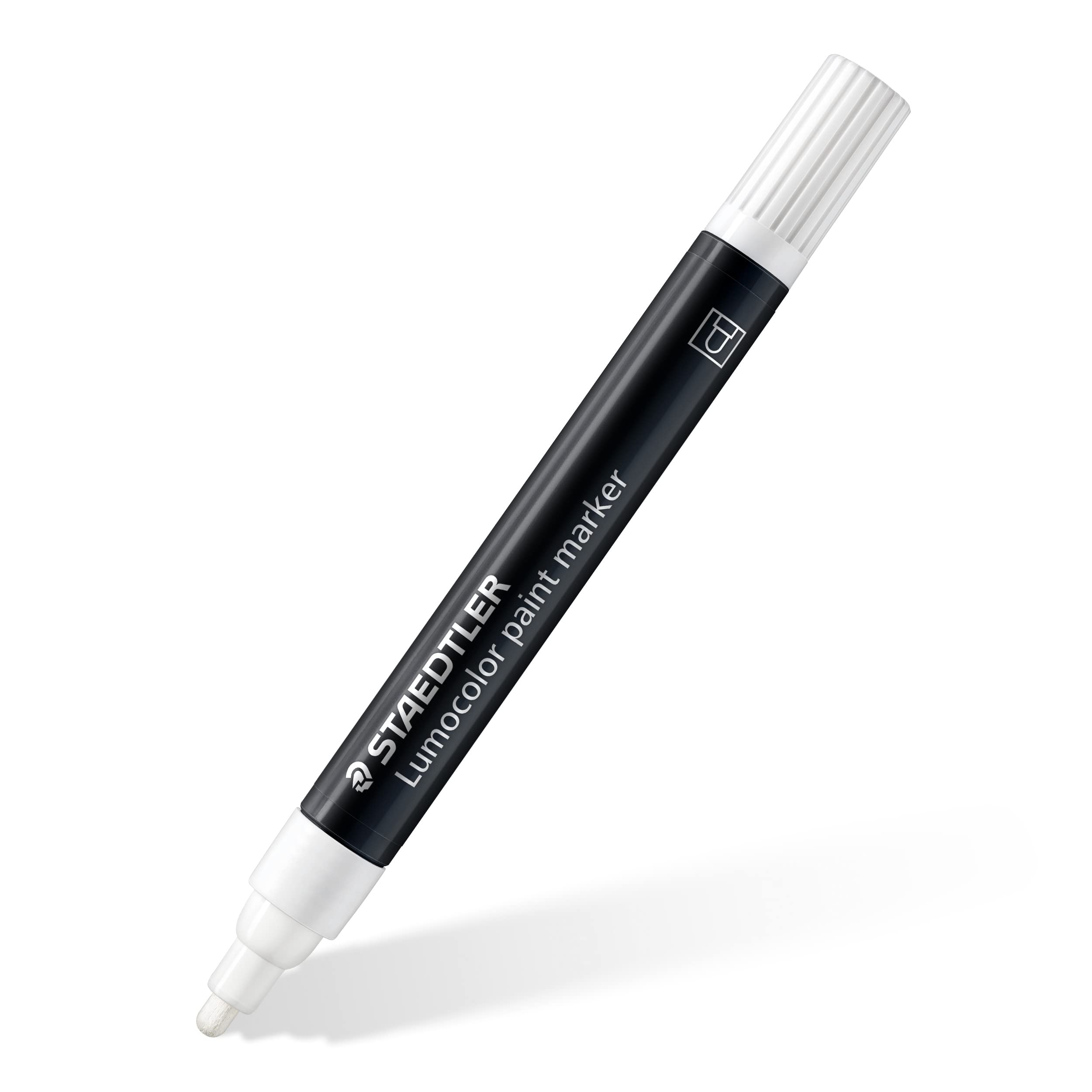 STAEDTLER 349-0 Lumocolor Paint Markers - White, 2.0mm (Box of 10)