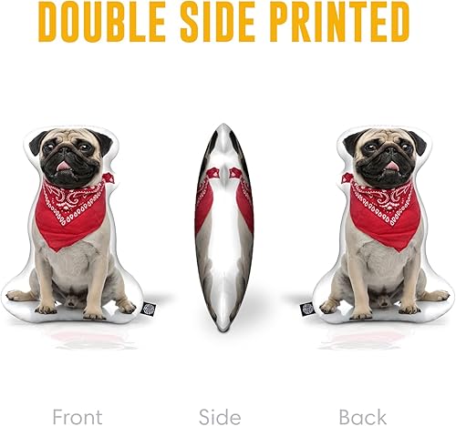 Miniatura 5 de All About Vibe Almohada personalizada para perros, almohada 3D personalizada con forma de perro, el mejor regalo para dueños y amantes de perros y