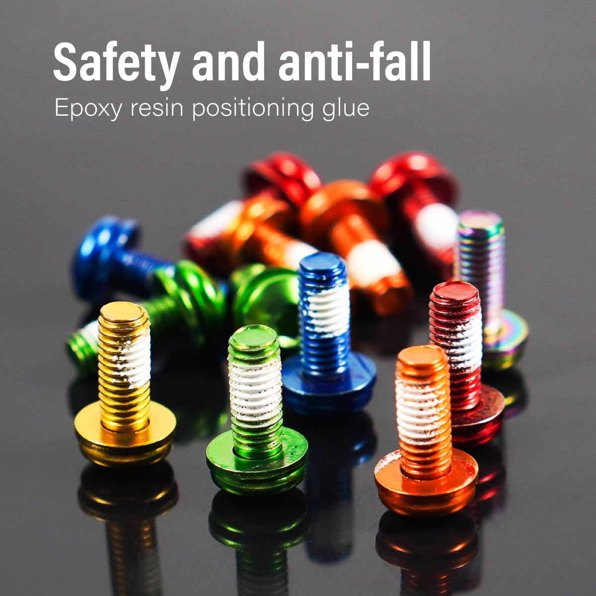 CNCLOL Bike Bottle Cage Bolts,Water Bottle Holder Screws For MTB/Bicycle/Mountain Bike/ebike/Gravel/BMX(Red/Orange/Blue/Green/Coloured/Gold) - Image 3