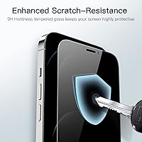 Vista 5 de JETech Protector de pantalla de cobertura completa de privacidad para iPhone 12 Pro Max de 6.7 pulgadas, película de vidrio templado antiespía