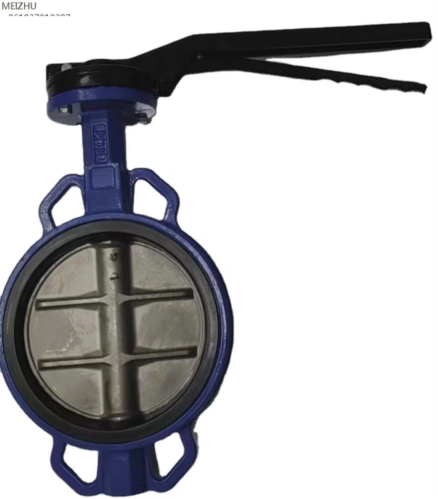 Vanne Papillon à poignée de Serrage, matériau de l'eau, vanne Manuelle en Alliage d'aluminium, vanne à Bille Manuelle 3 Voies 6mm en Acier Inoxydable CF8