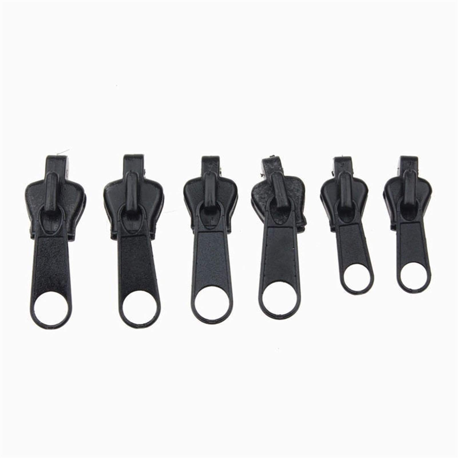 Levine Black Zips,Sewing Zippers,6 Pcs/Set 3# Universal Instant Fix Repair Kit, For Sewing Clothes, Replacement Slider Teeth Rescue, Accessories (Color : ) (Color : ) (Color : )