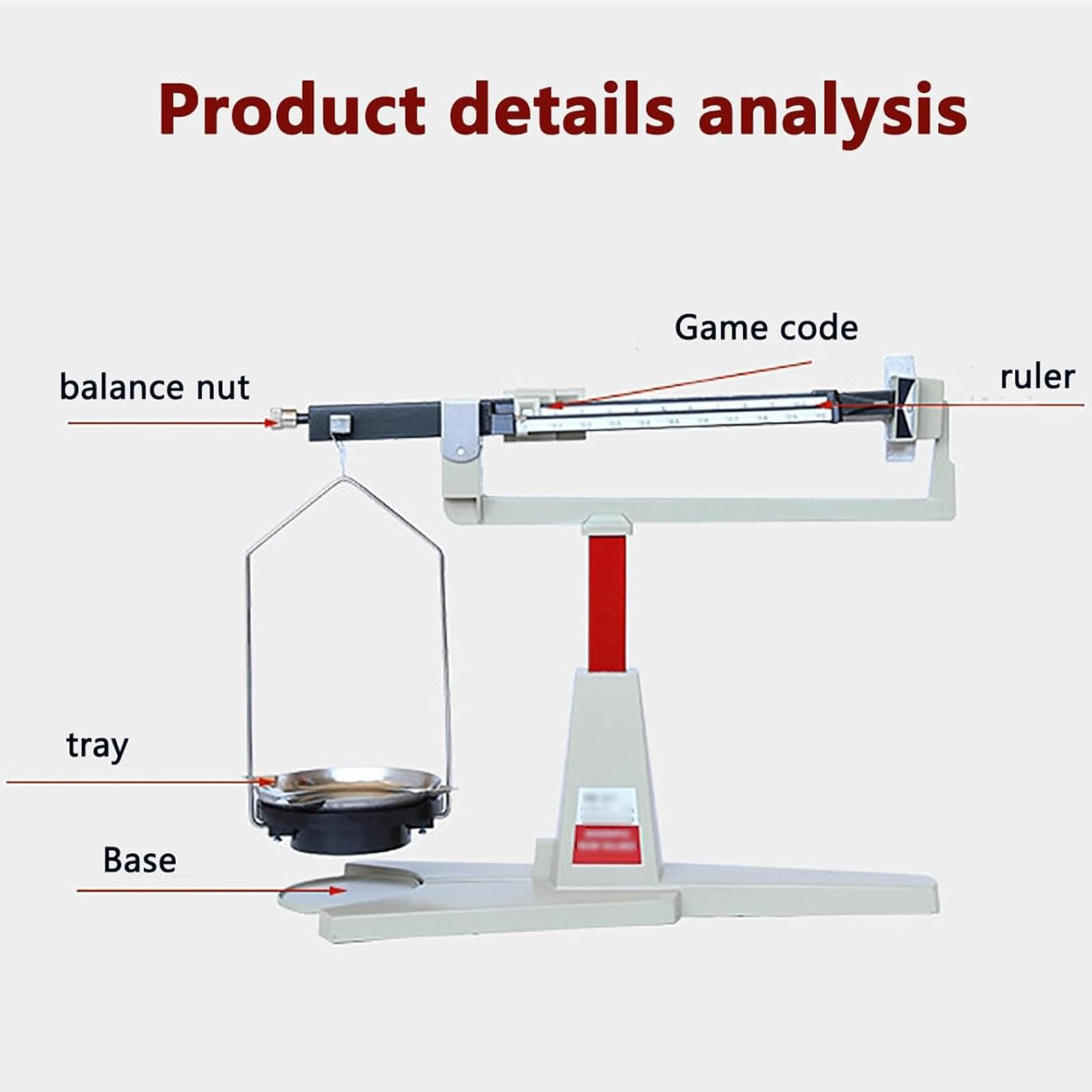 Balance Mécanique De Laboratoire, Balance Analytique 311 G/0,01 G, avec Bouton De Réglage du Zéro, Palette en Acier Inoxydable De 15 Cm, pour Salle De Classe, Usines