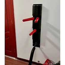 Wing Chun Wooden man, Wooden Kung Fu Training Equipment, wall-Mounted Wing Chun Wooden man, Karate Martial Arts Boxing and Kicking Training Equipment, with Accessories