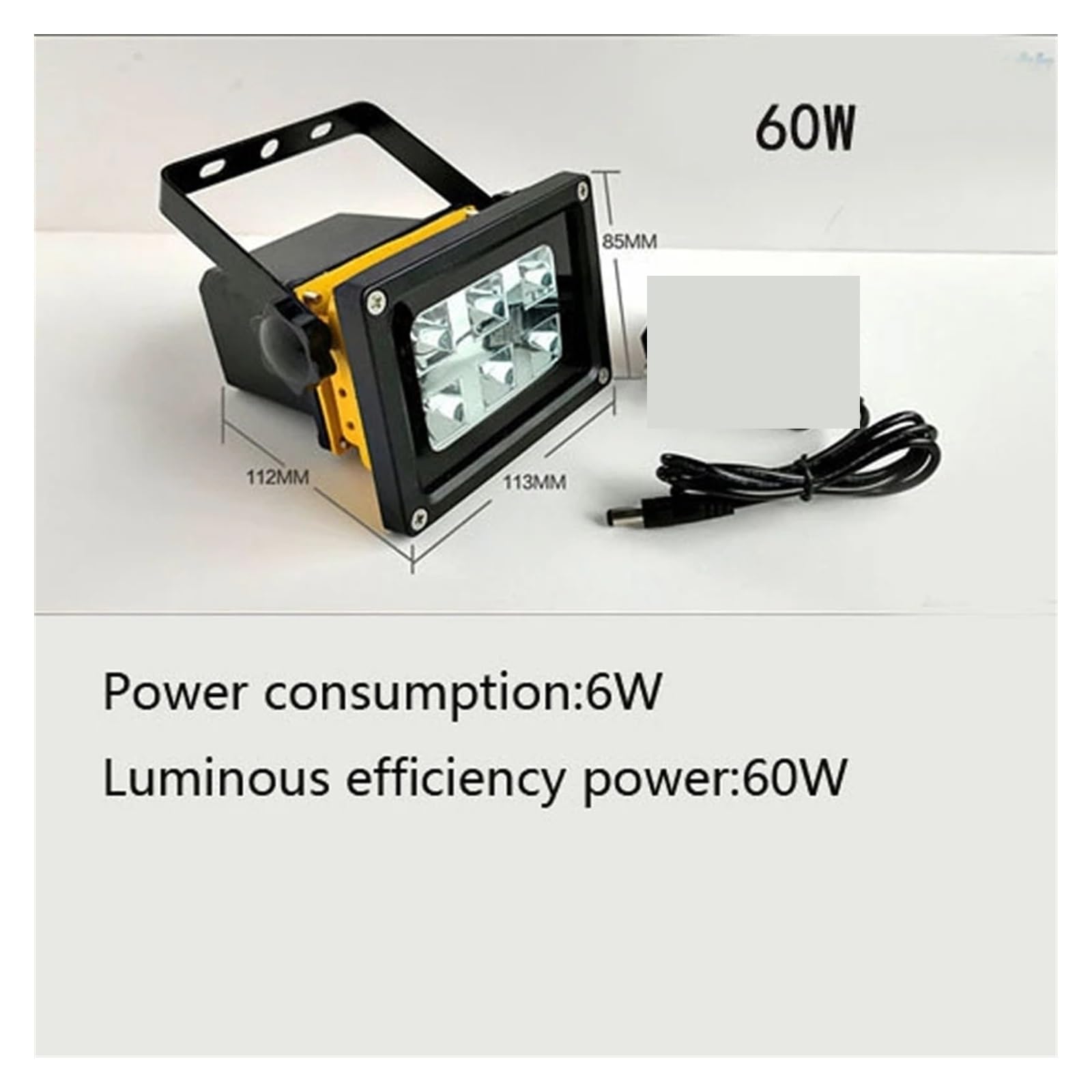 Światło UV, 60W akumulator lampa utwardzająca UV 395nm 365nm 405nm bezcieniowy klej lampa fluorescencyjna identyfikacja antyczna(395nm)