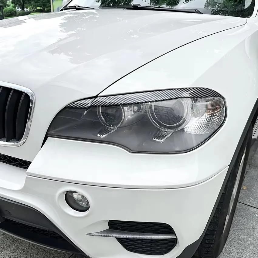 Cache-sourcils de phares pour BMW X5 E70 finition carbone premium - 4