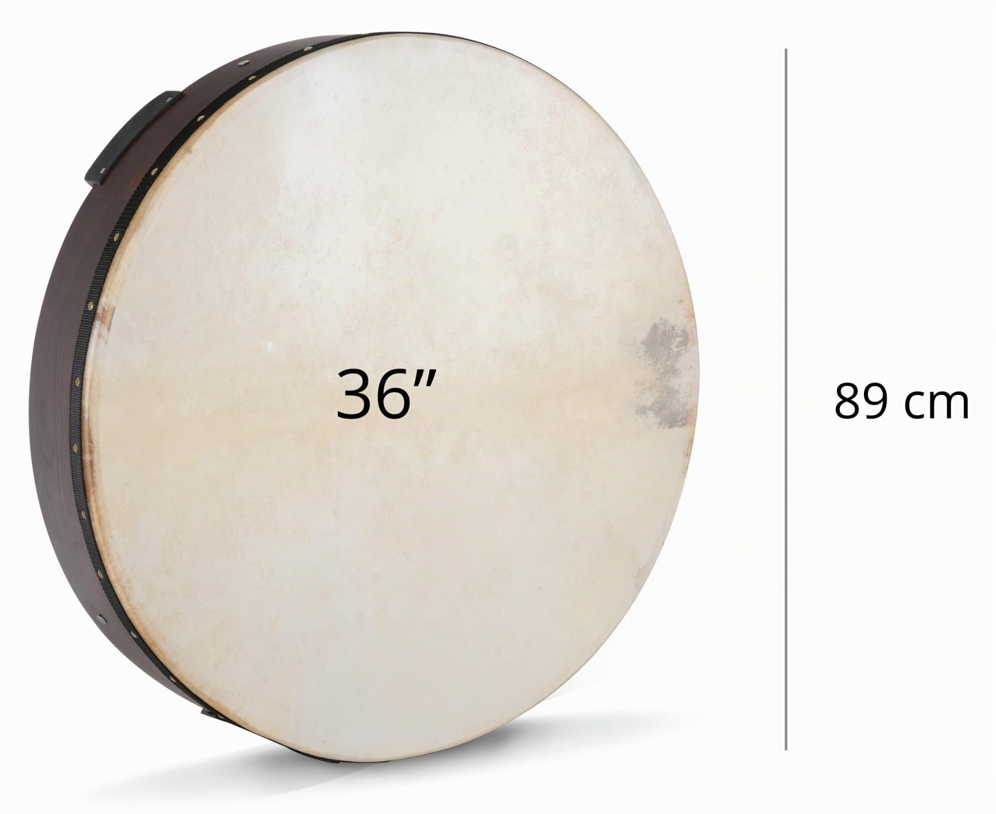 Classic Cantabile TD-36 Grande Tambour Sur Cadre Pour Enfants Et Adultes | Général, Recouvert d'une peau naturelle, Effet énergétique et puissant, Profondeur: 15, 5 cm, Diamètre: 36" (89 cm), Poids: 4