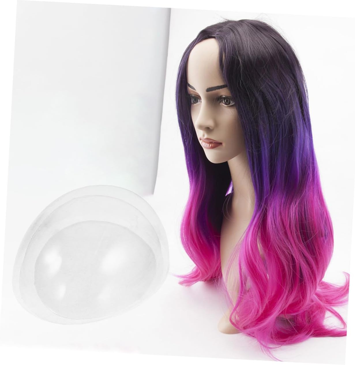 Dome Shape Wig Stand 6pcs Plastic Wig Holder for Display Styling and Drying and Hairpieces