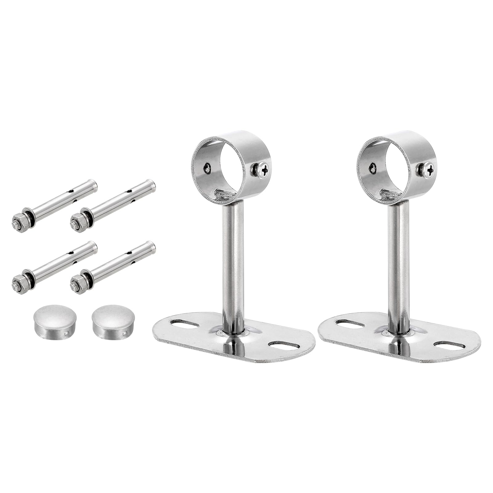 uxcell 2 Set Ceiling Mount Curtain Rod Bracket, 25mm/0.98