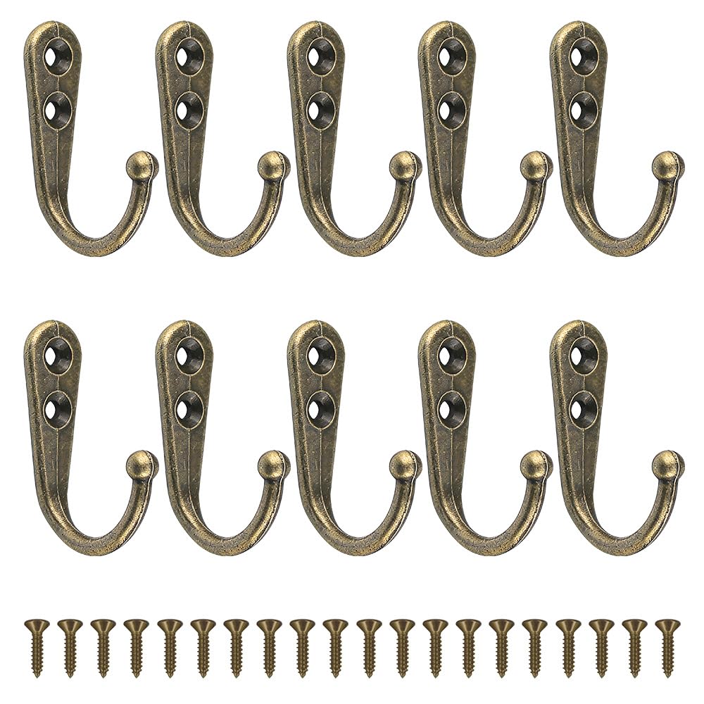 UMCHU 20 Pieces Coat Hooks, Wall Mounted Hooks, for Kitchens, bedrooms,etc.
