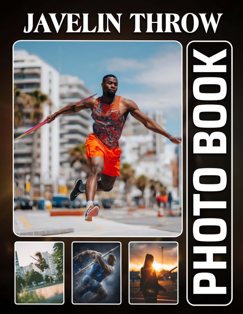 Javelin Throw Photobook: The 40 Photos Of Athletic Throws And Outdoor Track Competitions For Relaxation
