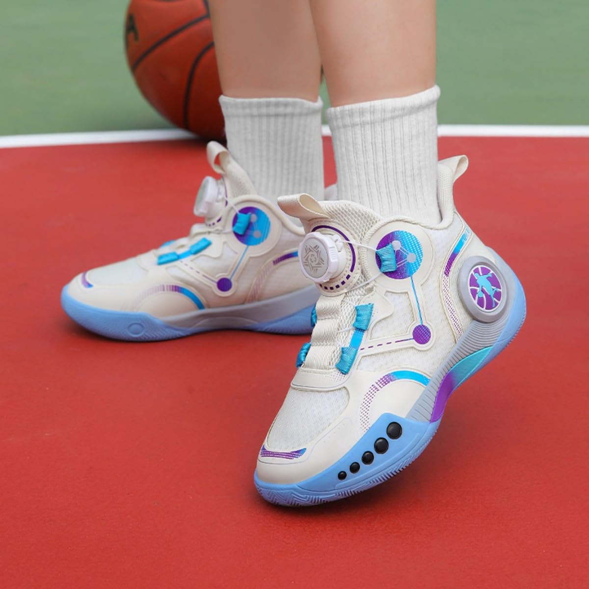 Chaussures de Basket pour garçons Chaussures de Basket pour Filles Chaussures de Basket pour Enfants Chaussures de Sport Entraîneurs Confort Tennis Course à Pied Entraîneurs