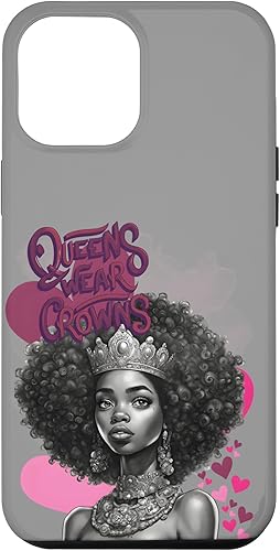 Miniatura 10 de iPhone 1212 Pro Queens Wear Crowns Sis by NicKnack Afro Queen Love Case