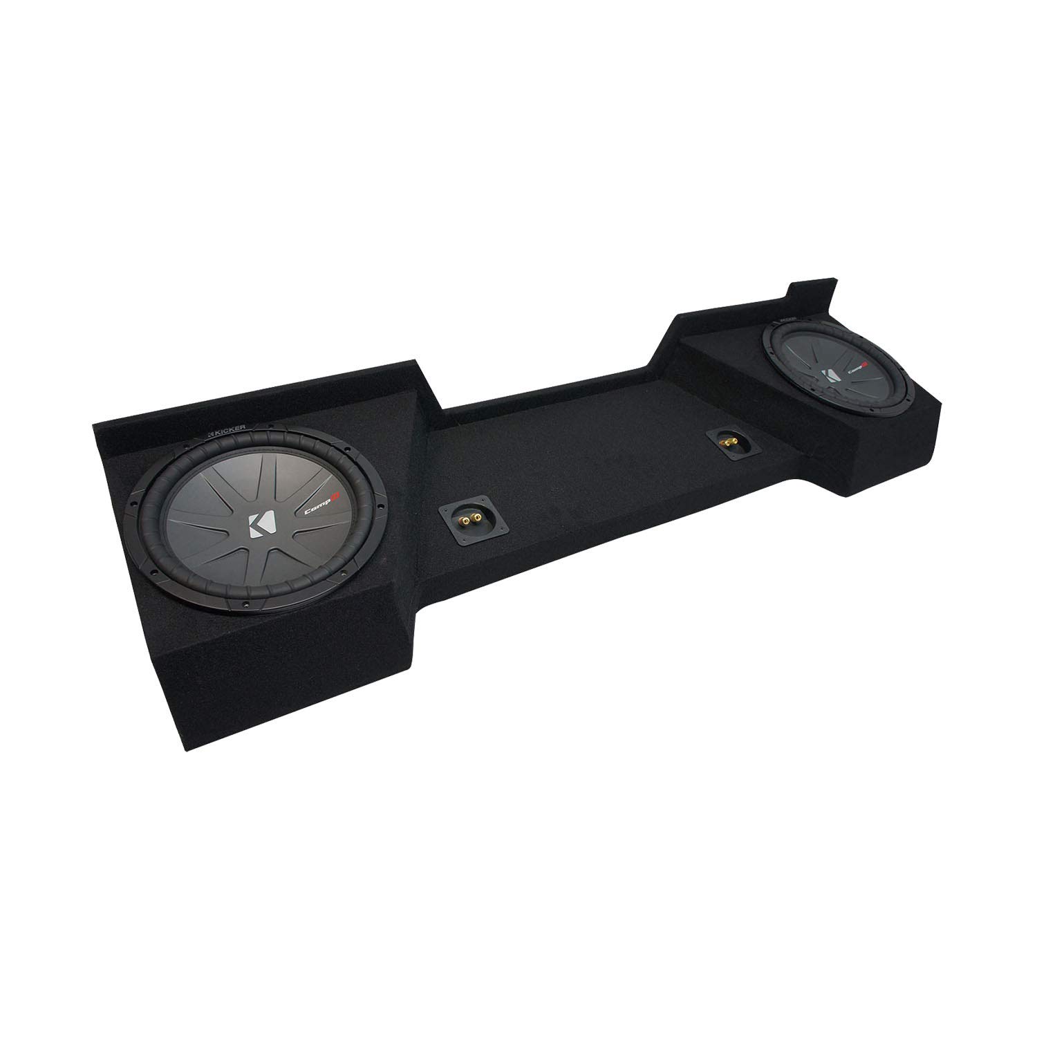 American Sound Connection Compatible with 2007-2013 Chevy Silverado Ext Cab Truck Kicker CompR CWR10 Dual 10