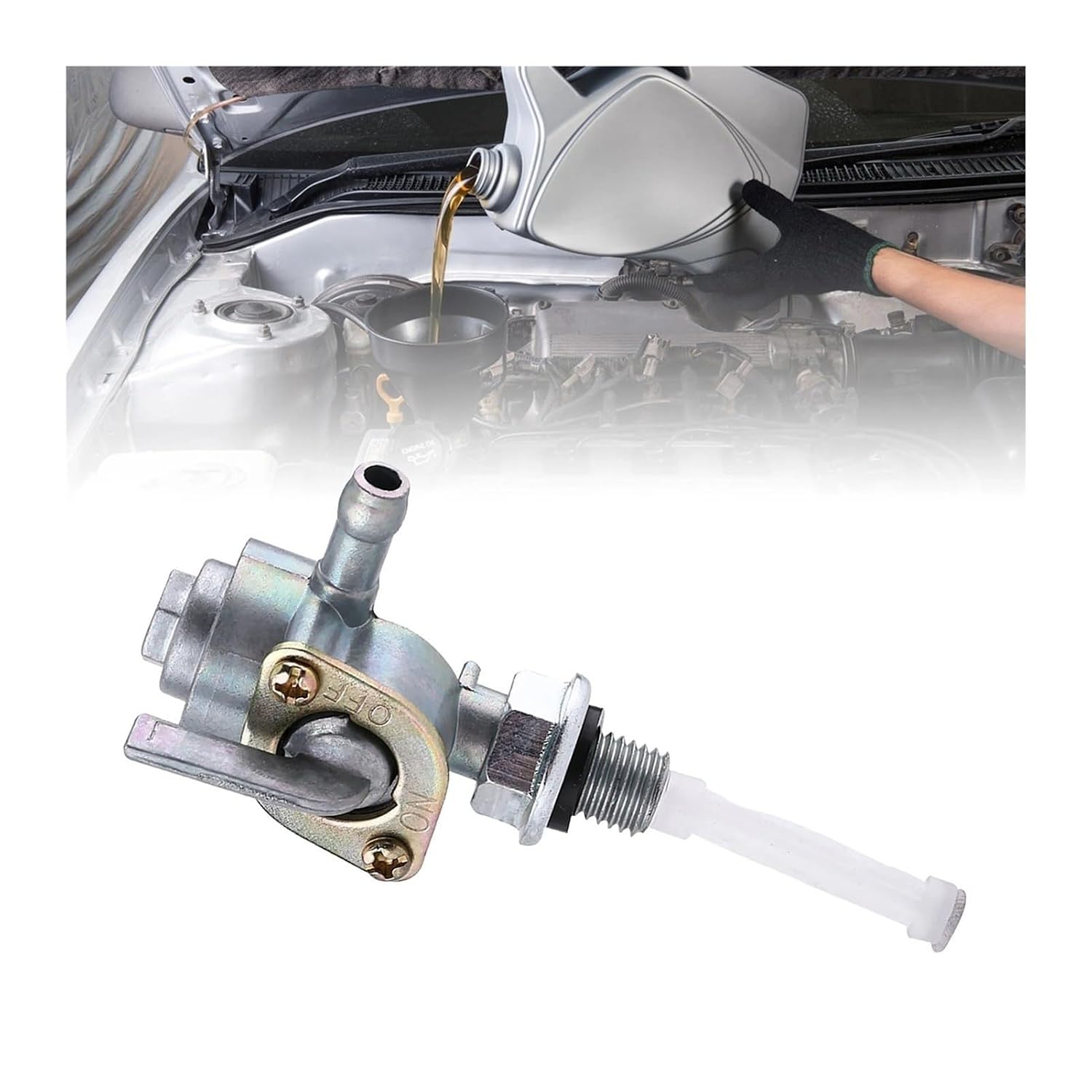 Gas Tank Fuel Switch Valve Pump Petcock Oil Tank Tap M10 x 1.25