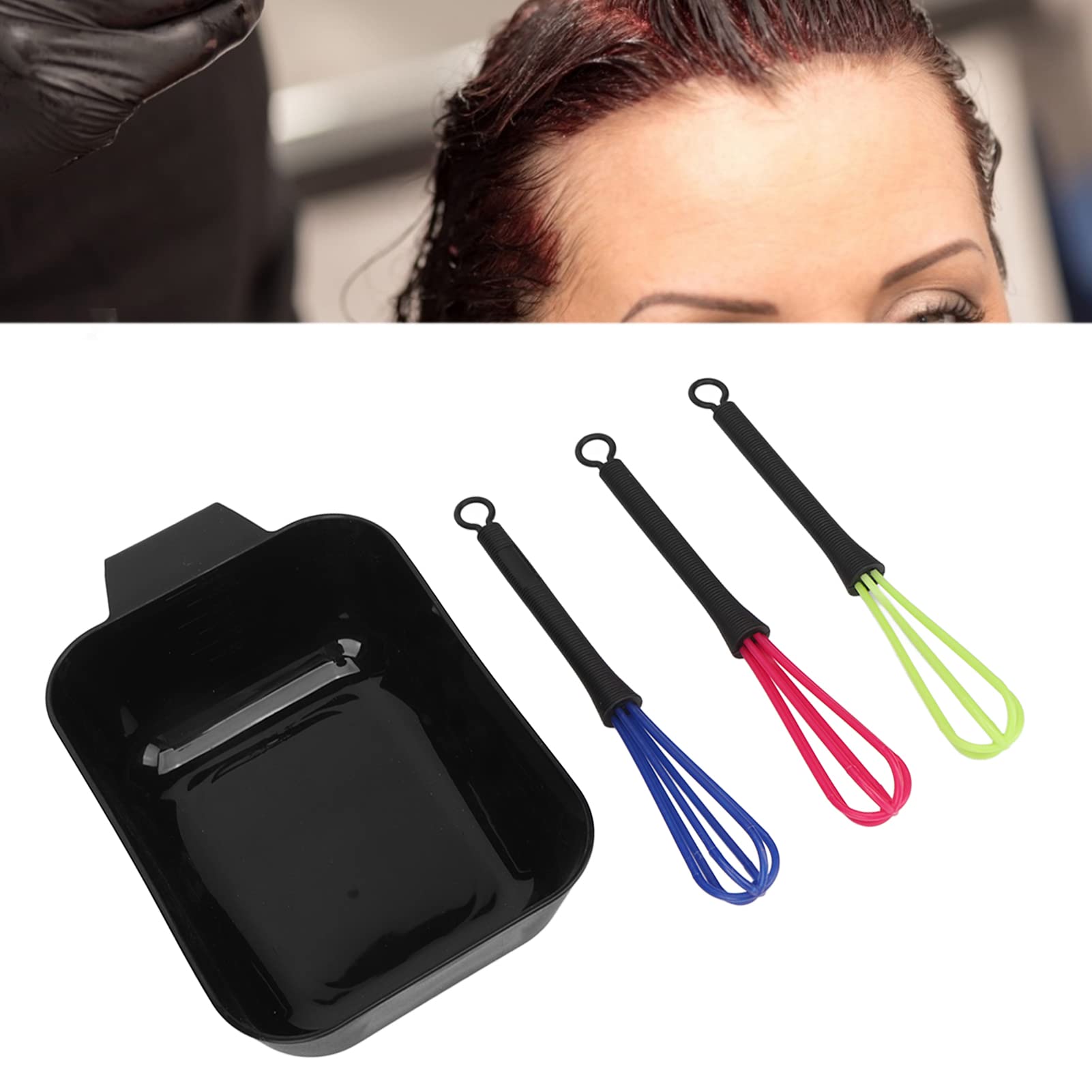 Hair Tinting Bowl Color Mixing Kit include 1 x Hair Tinting Bowl and 3 x Mixer Hair Tinting Whisk - Image 3