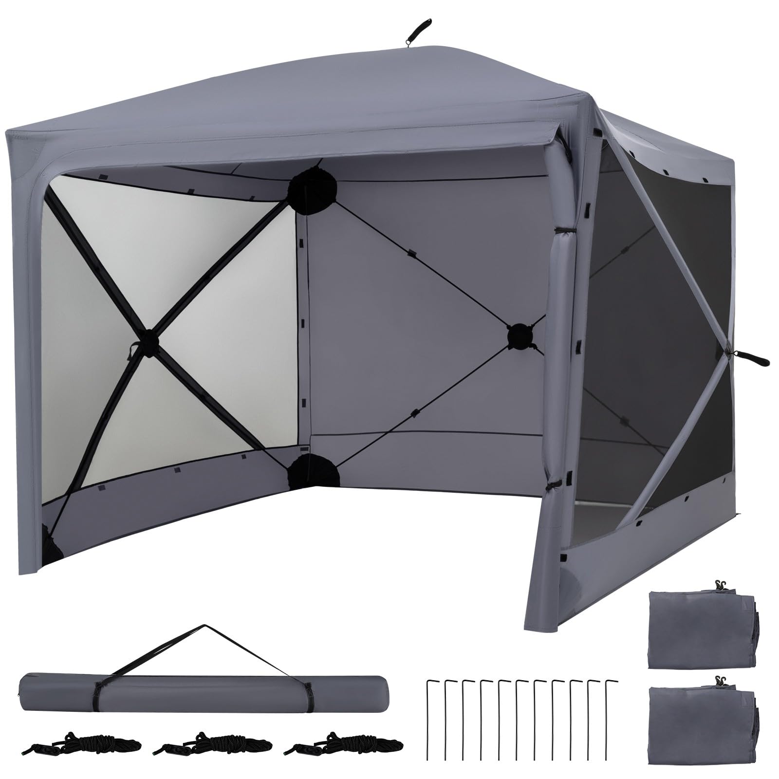 RELAX4LIFE 2,4M Tente Moustiquaire Pop up, Portable pour Activité Plein Air