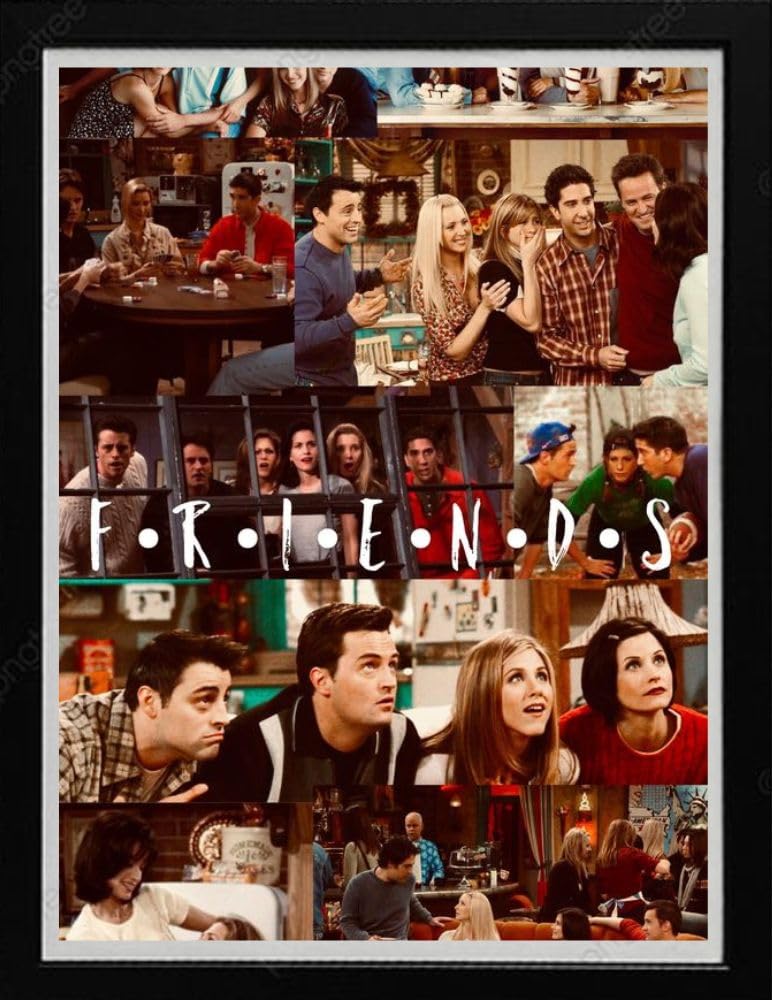 Heritage Hangings A4 F.R.I.E.N.D.S Aesthetic Photo Frame - Relive Classic Moments in 12L X 8W Nostalgia