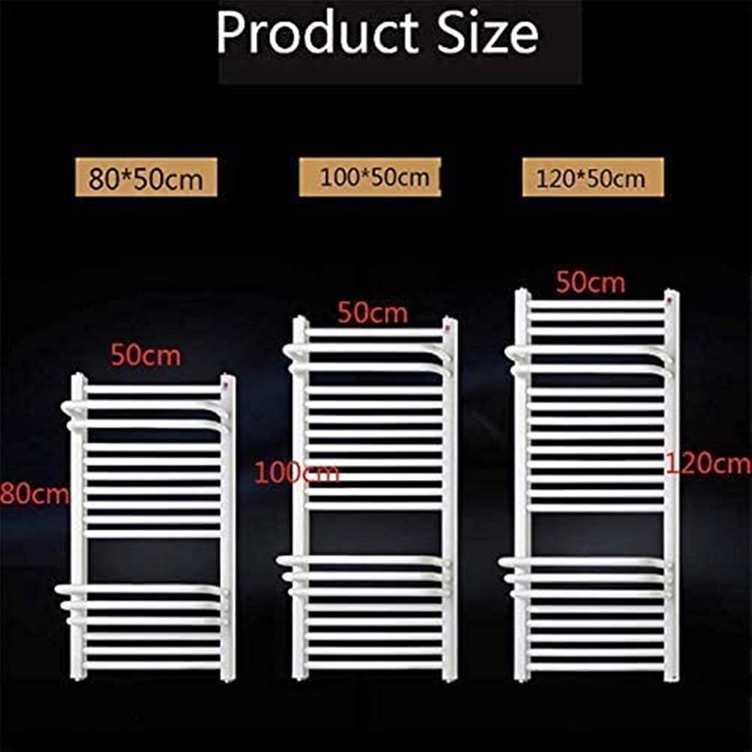 温水タオルレールレール 電気タオルラック、バスルーム温水タオル