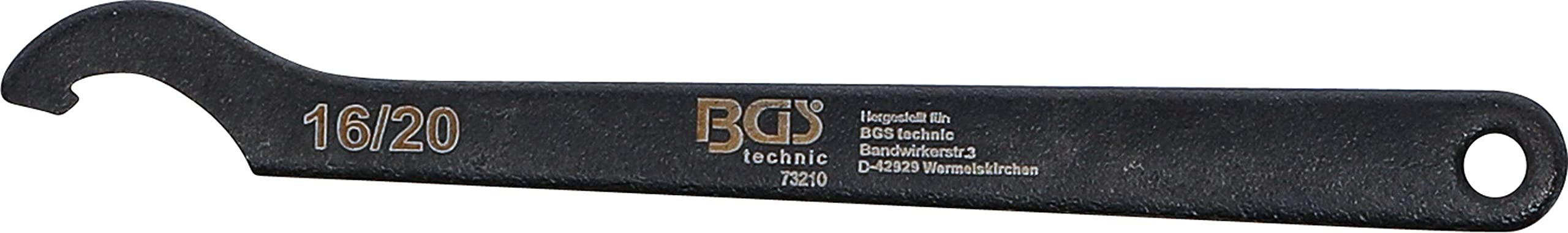 BGS 73210 | Llave de gancho con punta | 16-20 mm