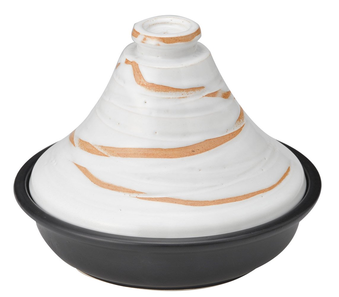 Tajine pot n 7 Yokkaichi Banko Ware fini les viandes sèches avec la céramique Hagi
