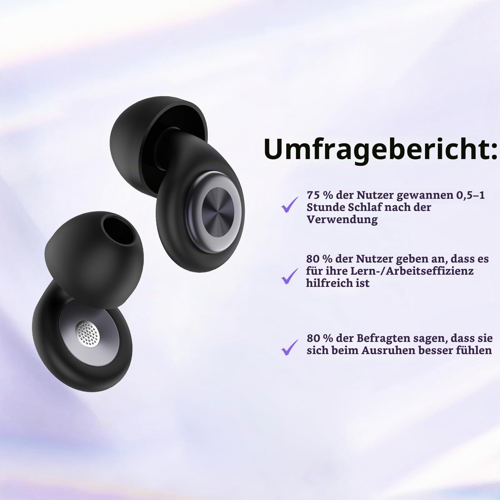 Ohrstöpsel zum Schlafen, 45dB Noise Cancelling Ohrstöpsel