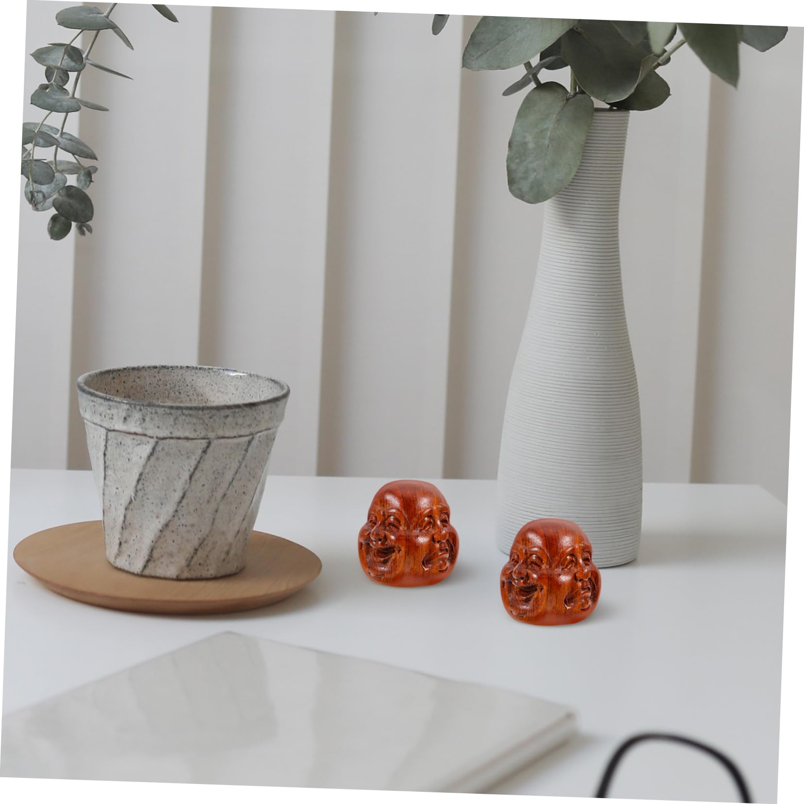 BESTYASH 4 Sätze Den Ball Drehen Massagebälle Für Handübungen Bequeme Handbälle Handmassage Fingertrainingsball Ball Für Die Hände Ausüben Tragbare Massagebälle Holz 2 Stück * 4