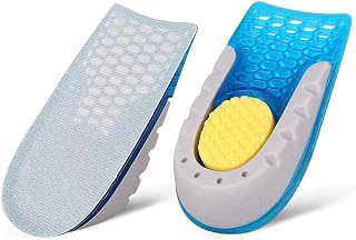 1 par de palmilhas de elevação de calcanhar Aumento de altura palmilha macio respirável design invisível suporte de pé de silicone