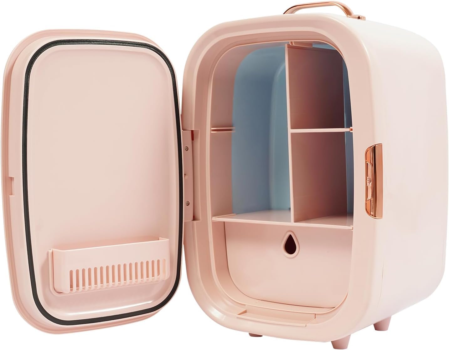 Emmliy cosmetic refrigerator 0.4 cu ft Compact Fridge Pink