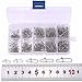 yaogohua 210pcs/box Lock Snap Fishing Kit, Carp Fishing Snap Pin Connector Carp Fishing Link Rigs Sea Fishing Accessories, High-Strength Fishing Connector Fishing Tackle Kit