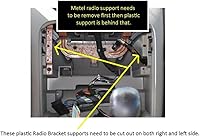 Vista 2 de Kit de salpicadero doble DIN de Custom Install Parts para instalación de radio aftermarket compatible con Jeep Liberty 2003-2007 con sistemas