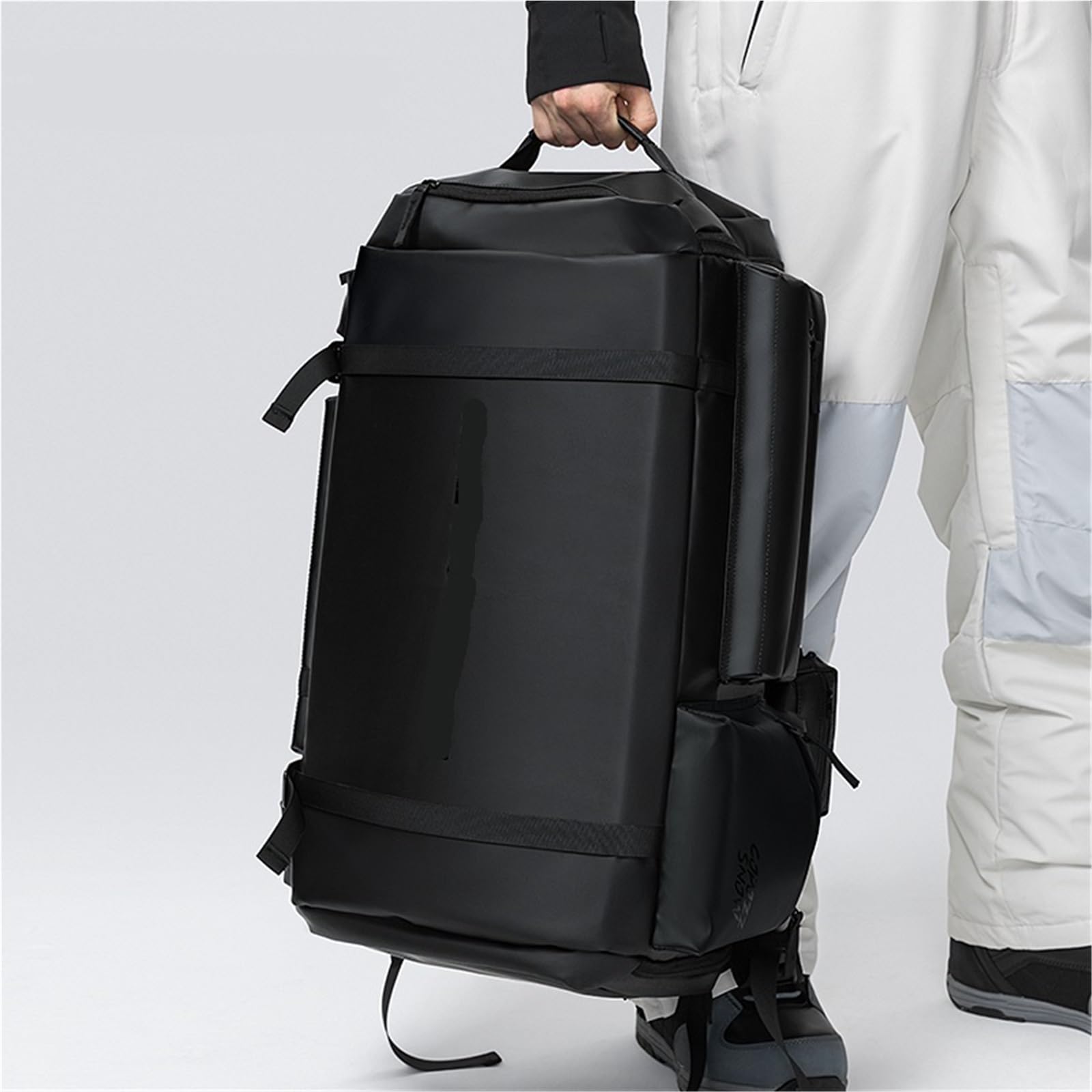 Skischuhtasche Skitasche 55L Großes Fassungsvermögen for Skischuhe, Helm, Snowboardkleidung, Rucksack, verstellbar, wasserdicht, Unisex