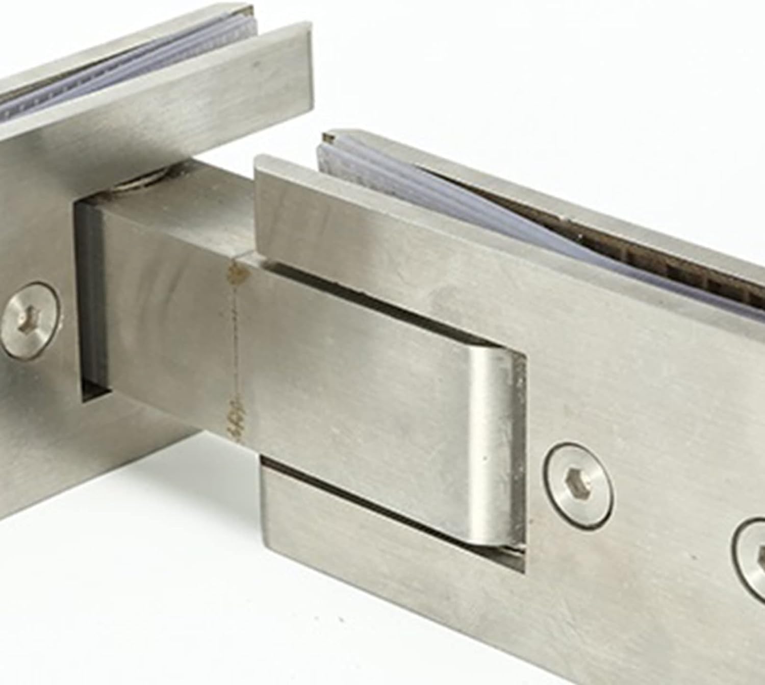 Bisagra de puerta vidrio 180 grados