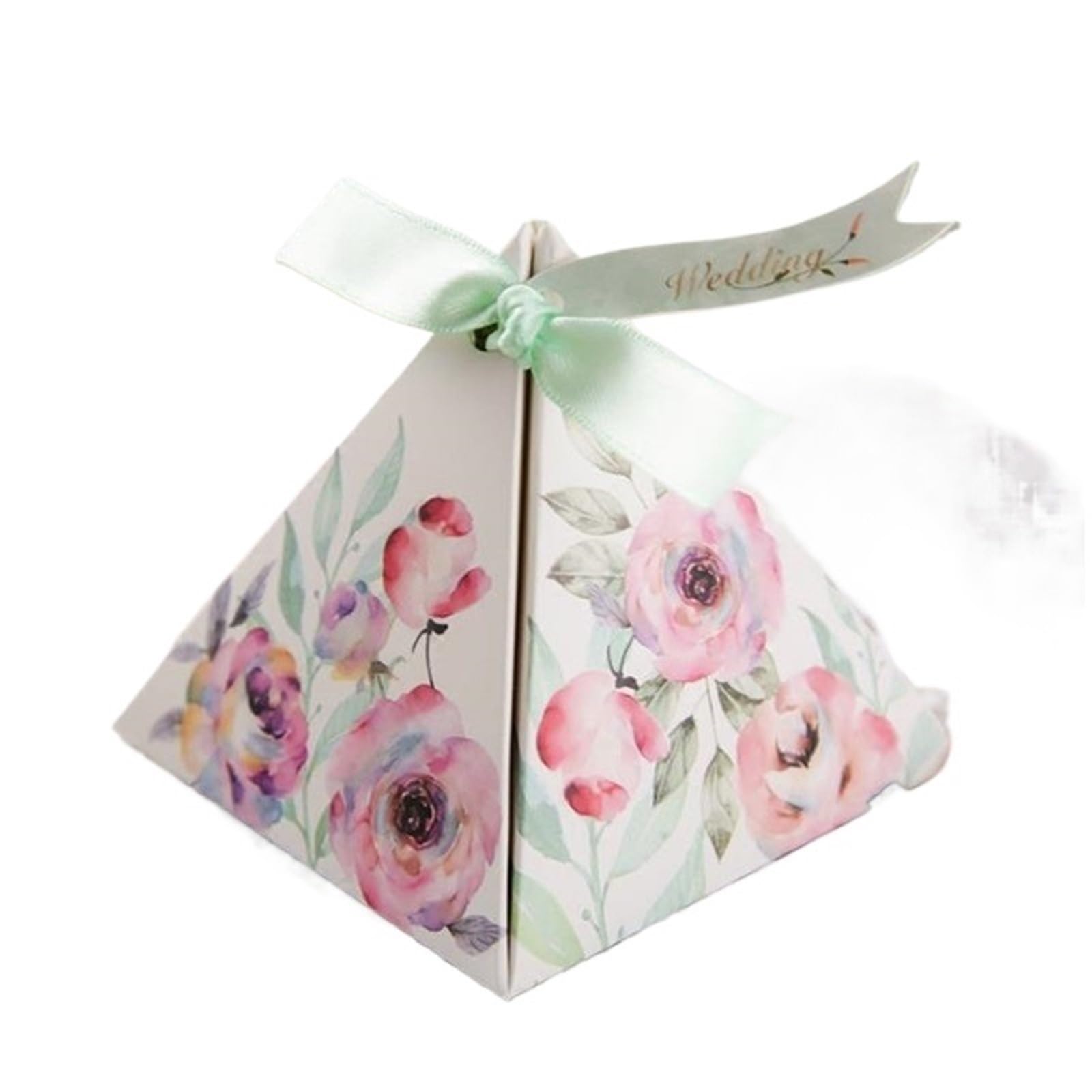 La boda dulce de la flor Rose camelia favorece el empaquetado caja los regalos del chocolate las cajas caramelo(100pcs)