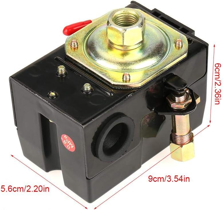 Air Compressor Switch, Universal Pressure Switch 95-125 Psi For Air Compressor Pump Control Valve, Air-Compressor Accessories : Tools & Home Improvement
