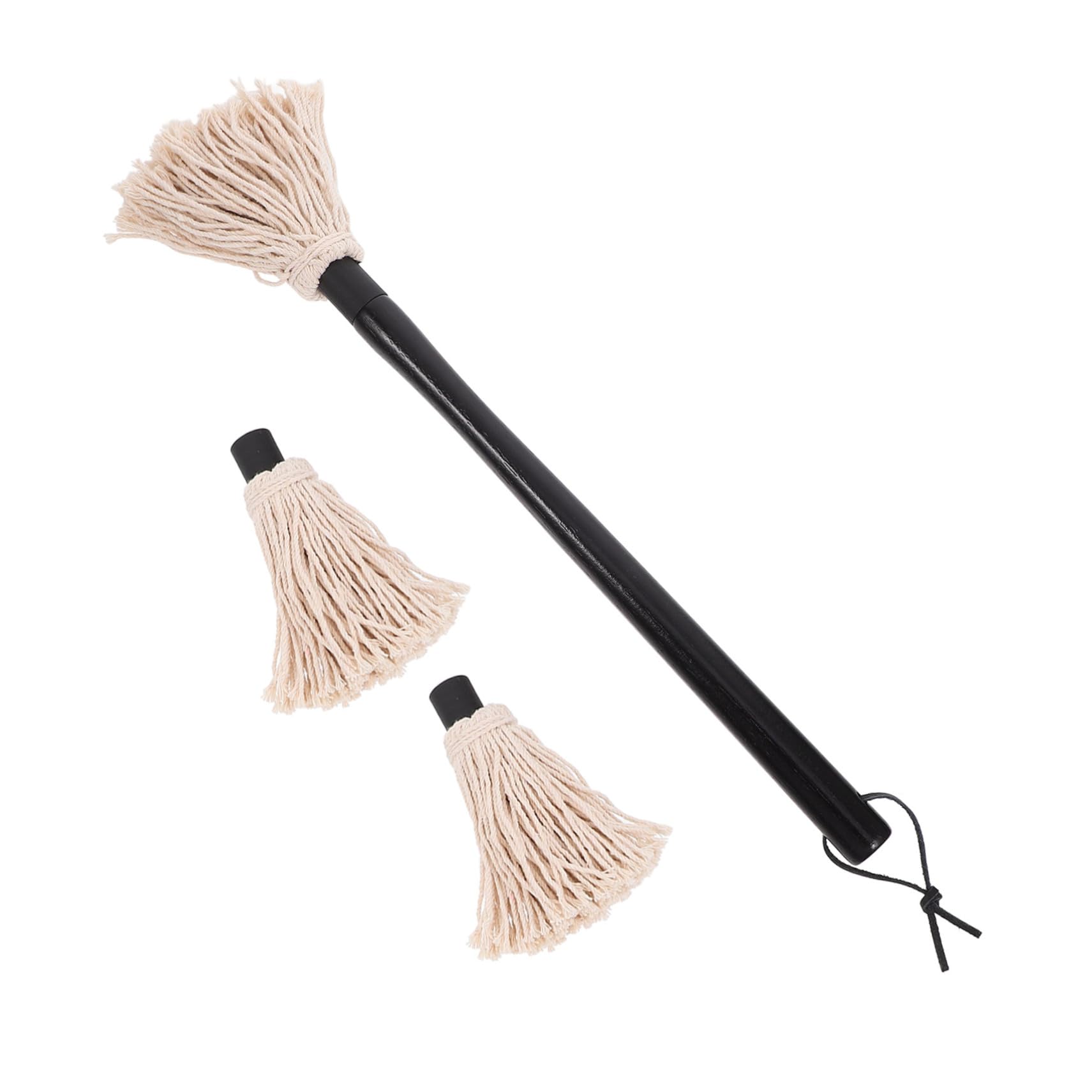 Ciieeo Grill Basting Mop Bbq Accessories Set 2 Replacement Heads Oil Brush Barbecue Grill Brush for Grilling Tools