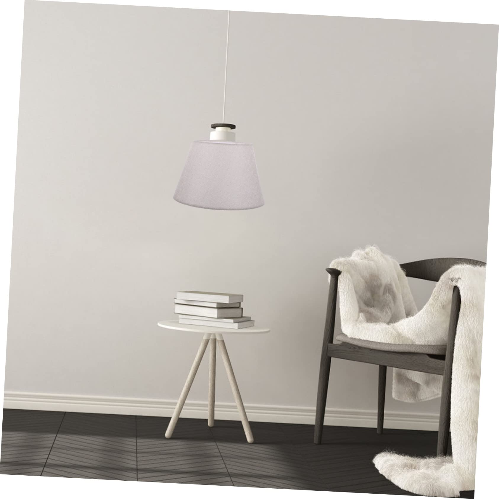 Lampenabdeckung, Lichtschirm Tischlampe Pendellampe Lampenschirm Tischplatte Dekor(Beige)