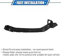 Vista 7 de Soporte de montaje para parachoques de coche compatible con Subaru WRX STI 2013-2014, soporte de parachoques delantero izquierdo negro de plástico