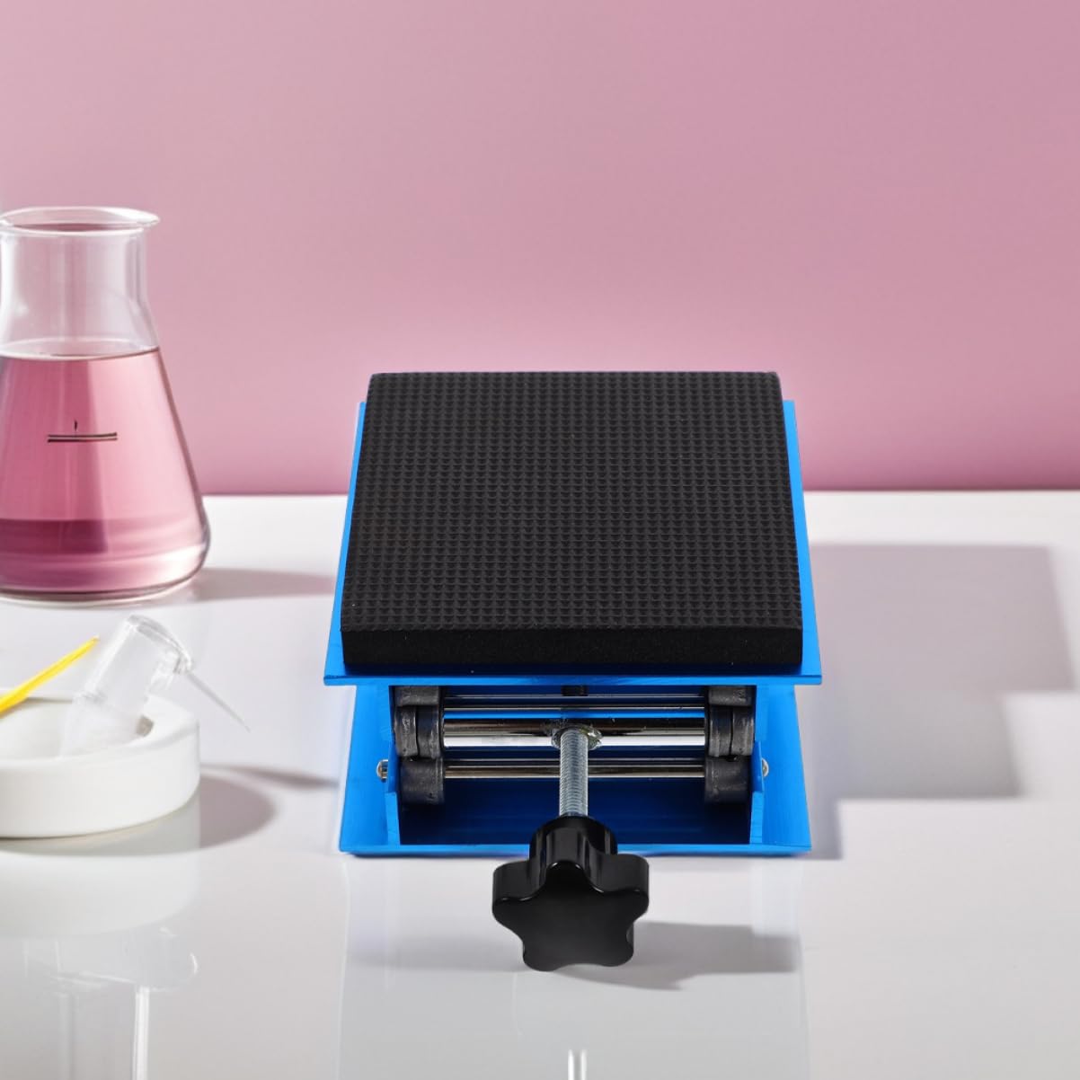 ULTECHNOVO Soporte Elevador De Tijera Para Laboratorio Gato Ajustable Amortiguación Superficie Antideslizante