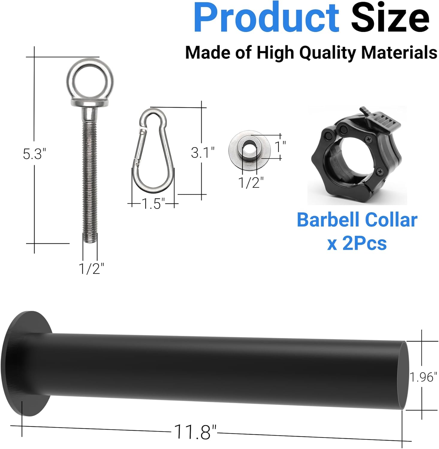 Weight Plate Holder Power Rack Attachment | Reinforced Steel Disc Design | 300LB Capacity | Dual-Purpose Olympic Plate Storage & Band Hook | Tool-Free Install for 2x2, 2x3, 3x3 Racks