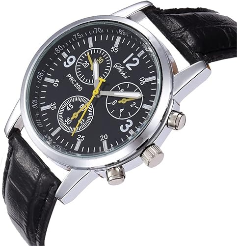 Miniatura 7 de CdyBox Venta al por mayor 4Pack hombres reloj de cuero de moda reloj de cuarzo reloj casual vestido relojes, Chino