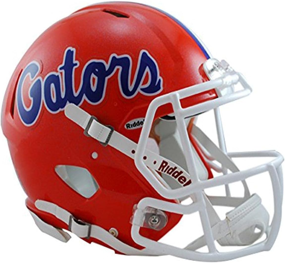 NCAA Florida Gators Revolution Speed Full-Size Authentic Football Helmet, Orange