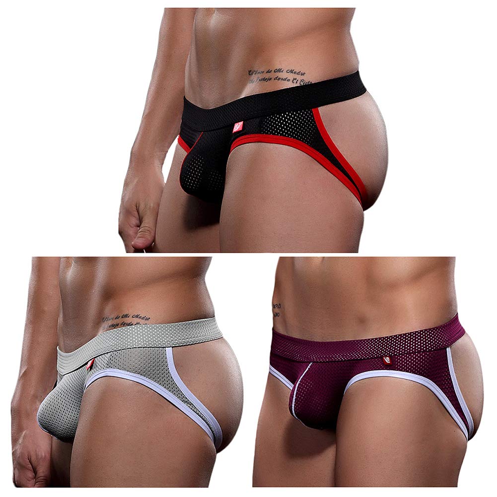 Arjen KroosMen's Jockstrap Sexy Mesh Jock Strap Athletic Underwear
